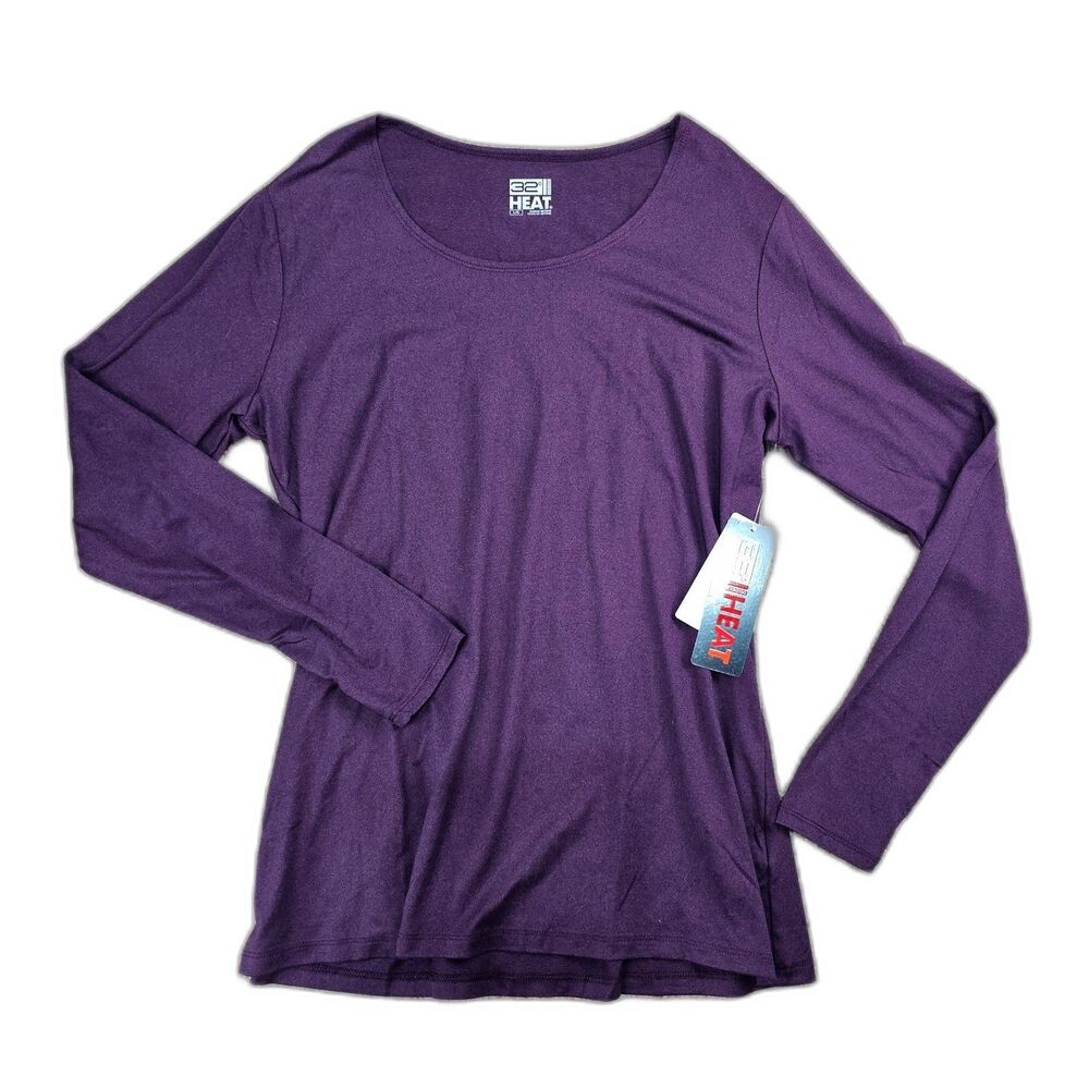 32 Degrees Heat Womens L Long Sleeve Scoop Neck Tops 3 Pack NWT Base Layer - Picture 2 of 14